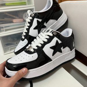 A Bathing Ape Bape Sta White Black